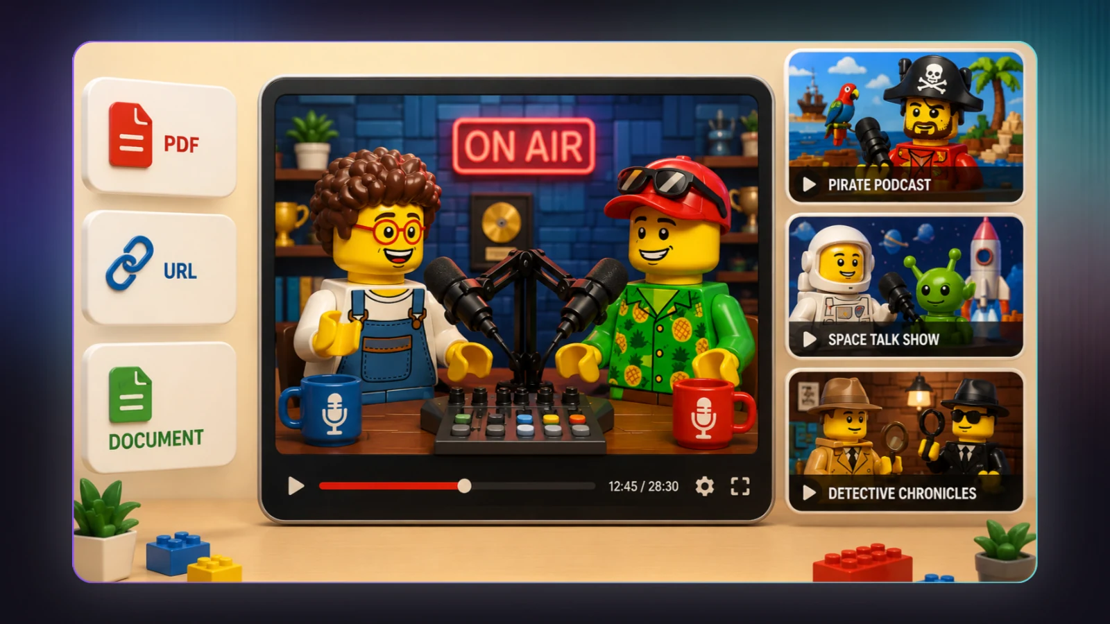 Create Cartoon Podcast Videos for Any Platform