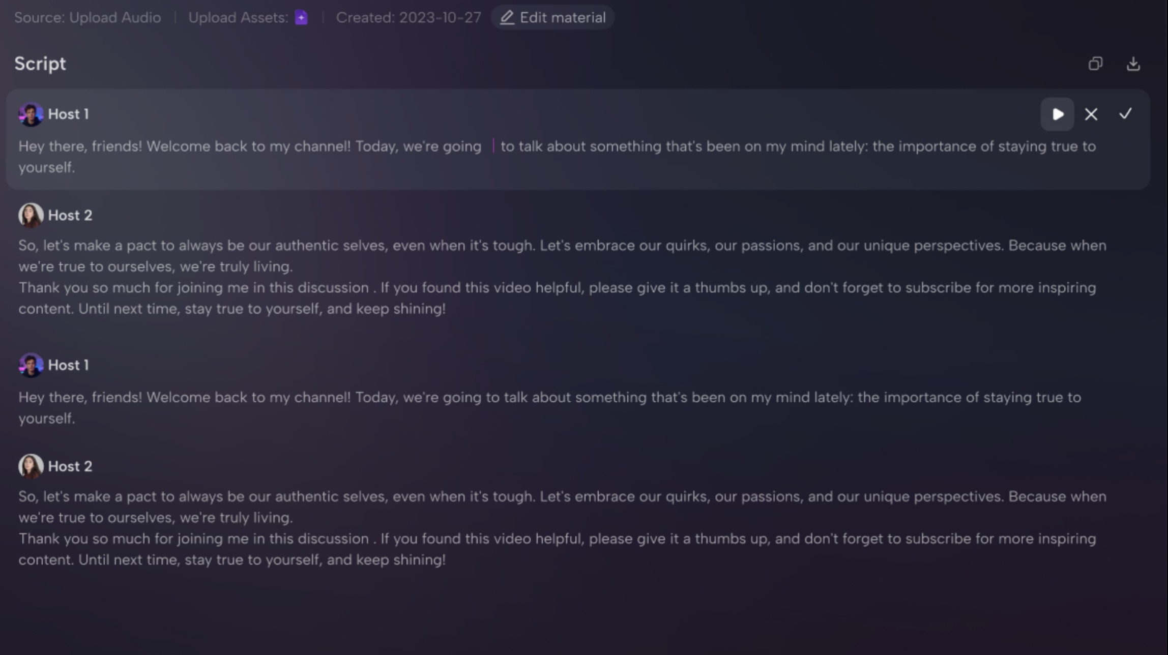 Download the Script and Subtitles