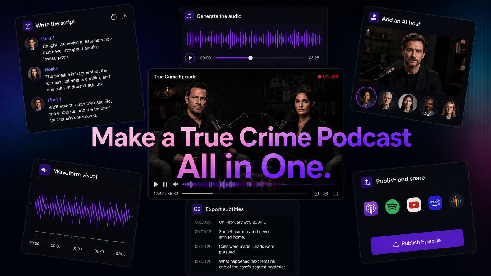Script, Audio, and Video in One Place