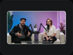 Generate podcast video