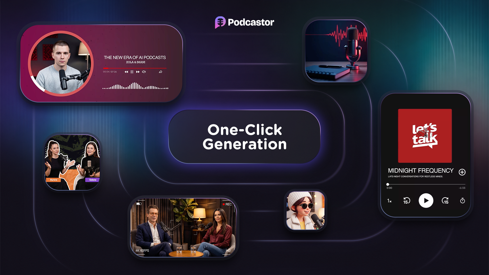 One Click Language Learning Podcast Generation