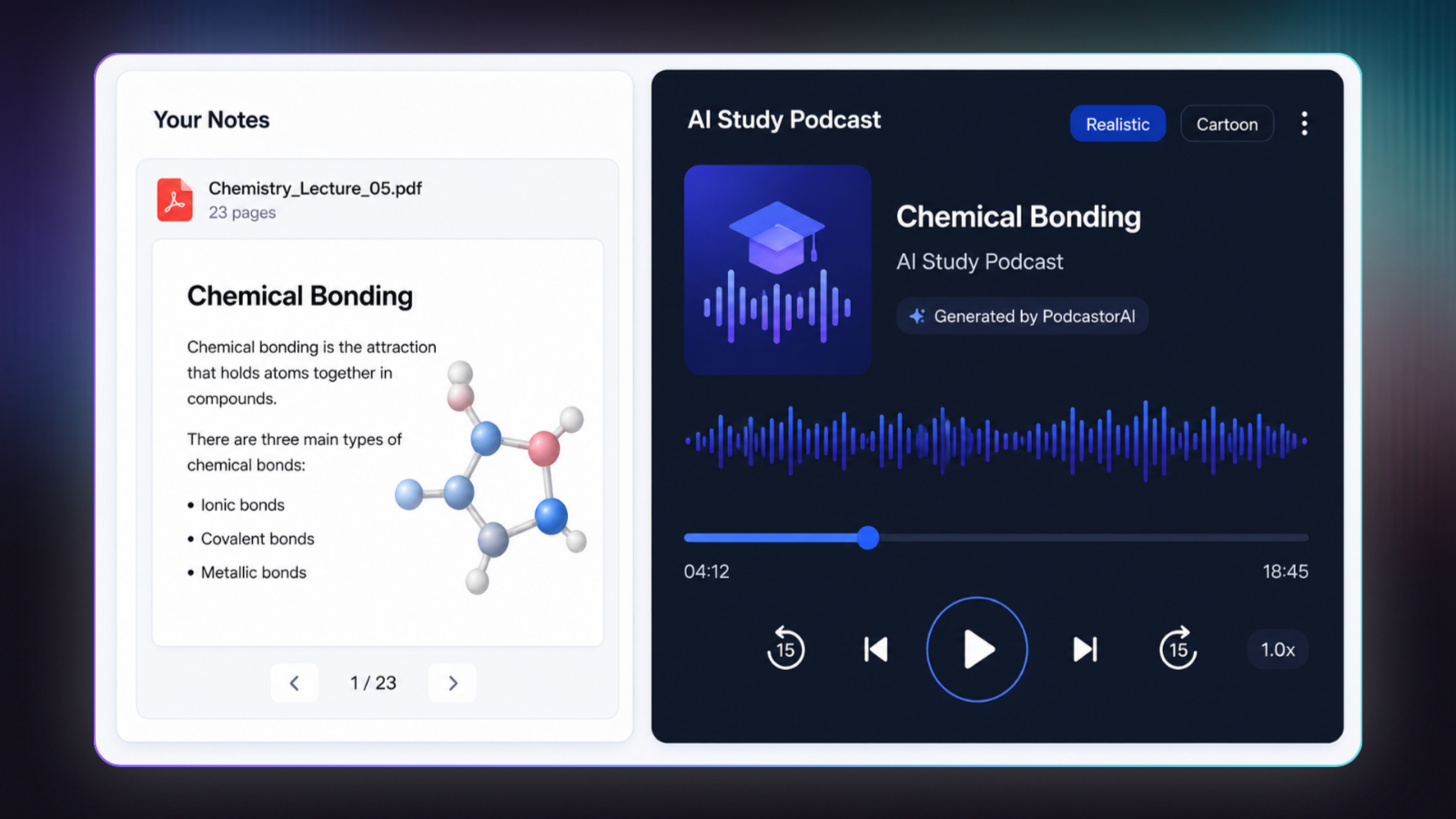Turn Your Notes into Study Podcasts