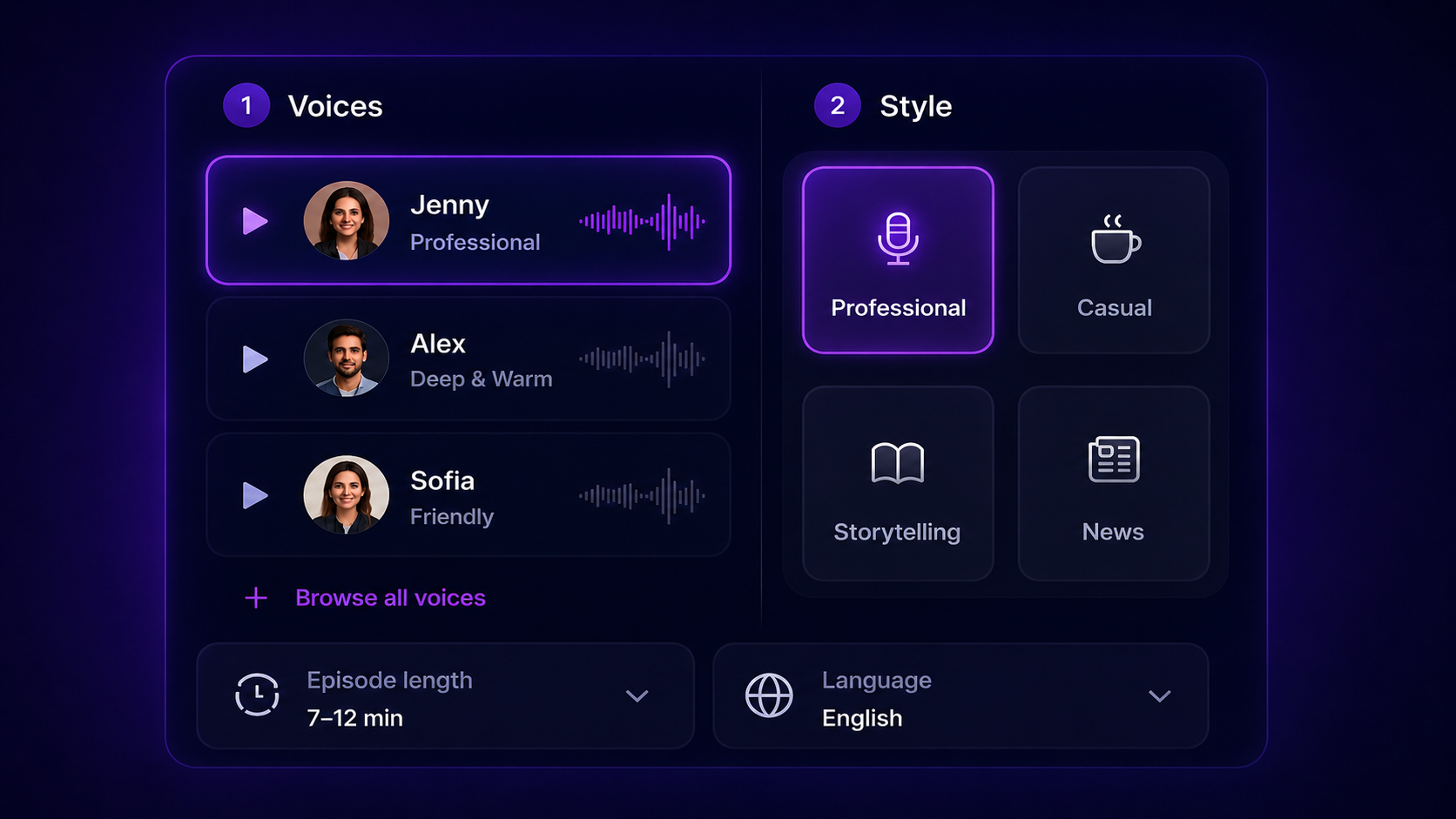 Create Audio & Video Podcasts in Minutes
