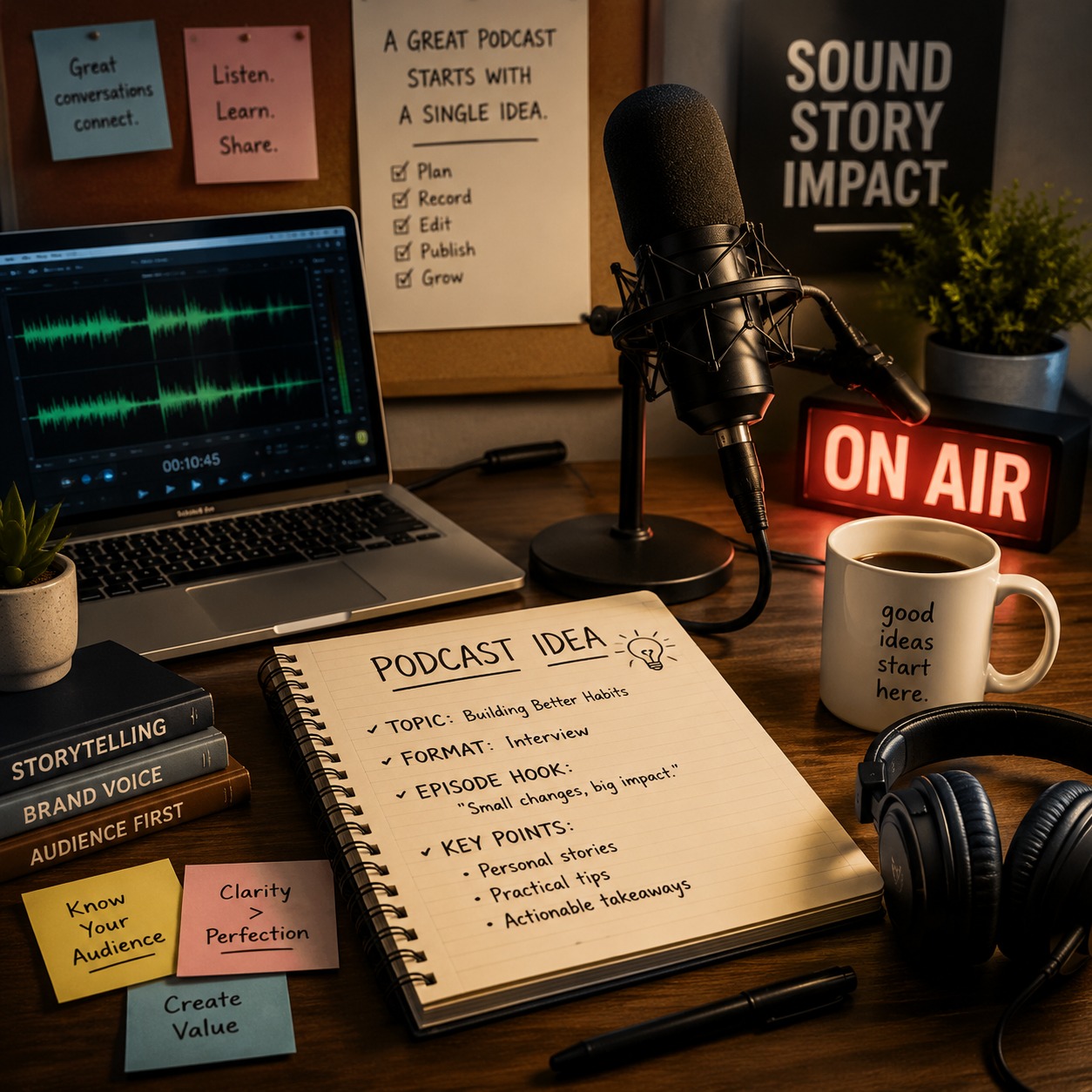 Create Podcast Episodes from a Rough Idea