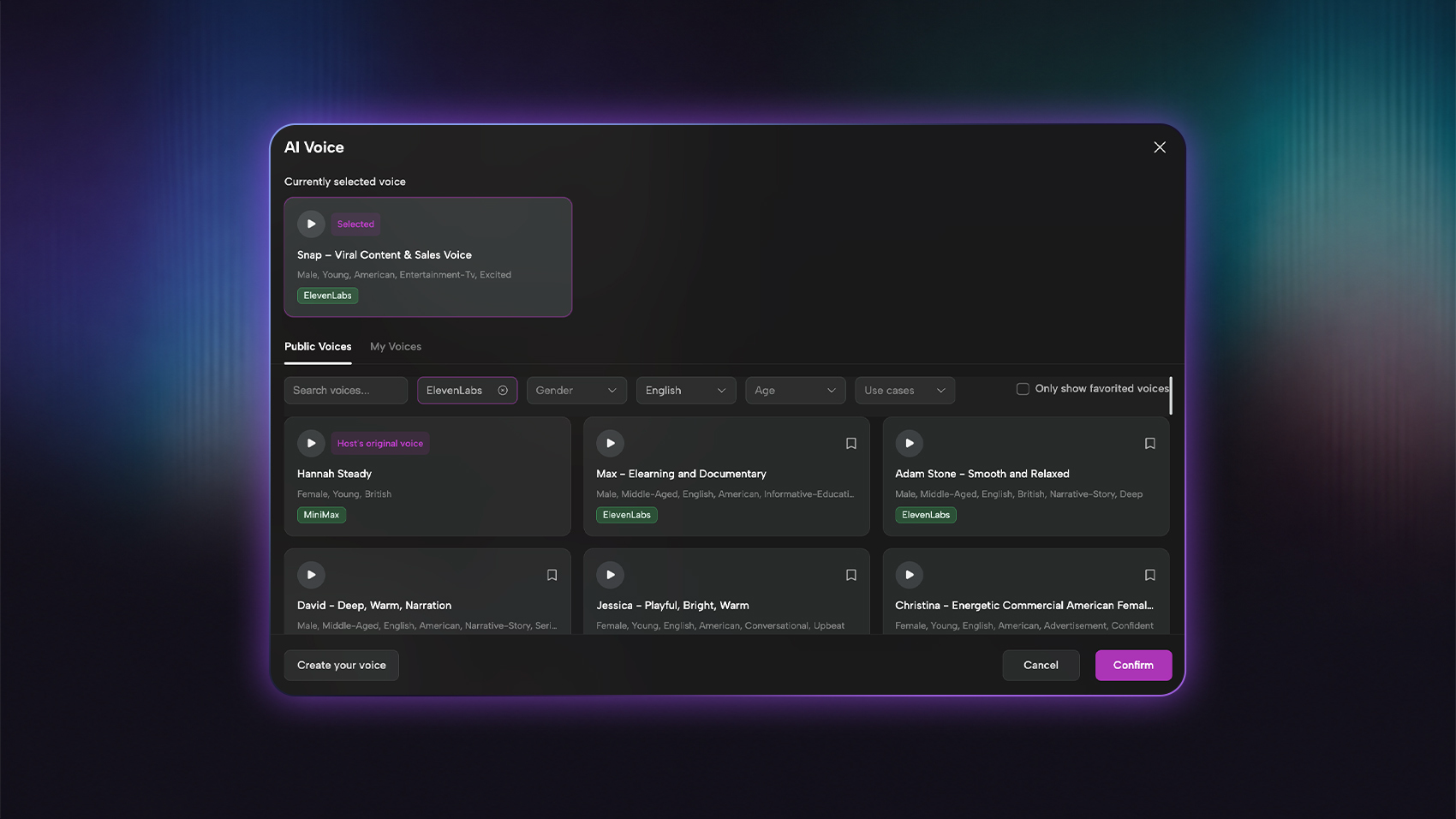 Review Script and Generate AI Voice Audio