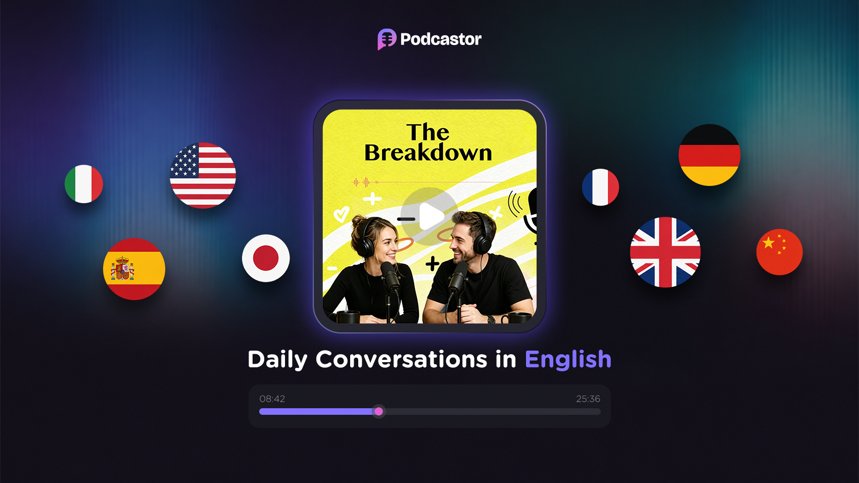 Multi Language Learning Podcast Support