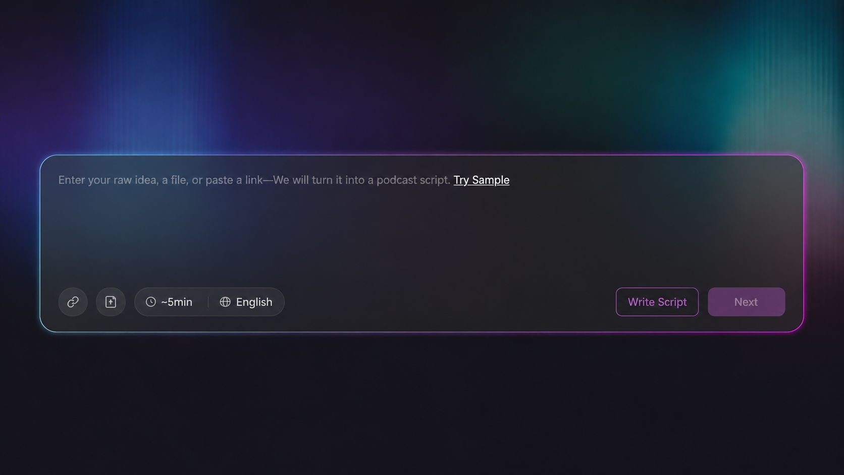 Write or Upload Your Script