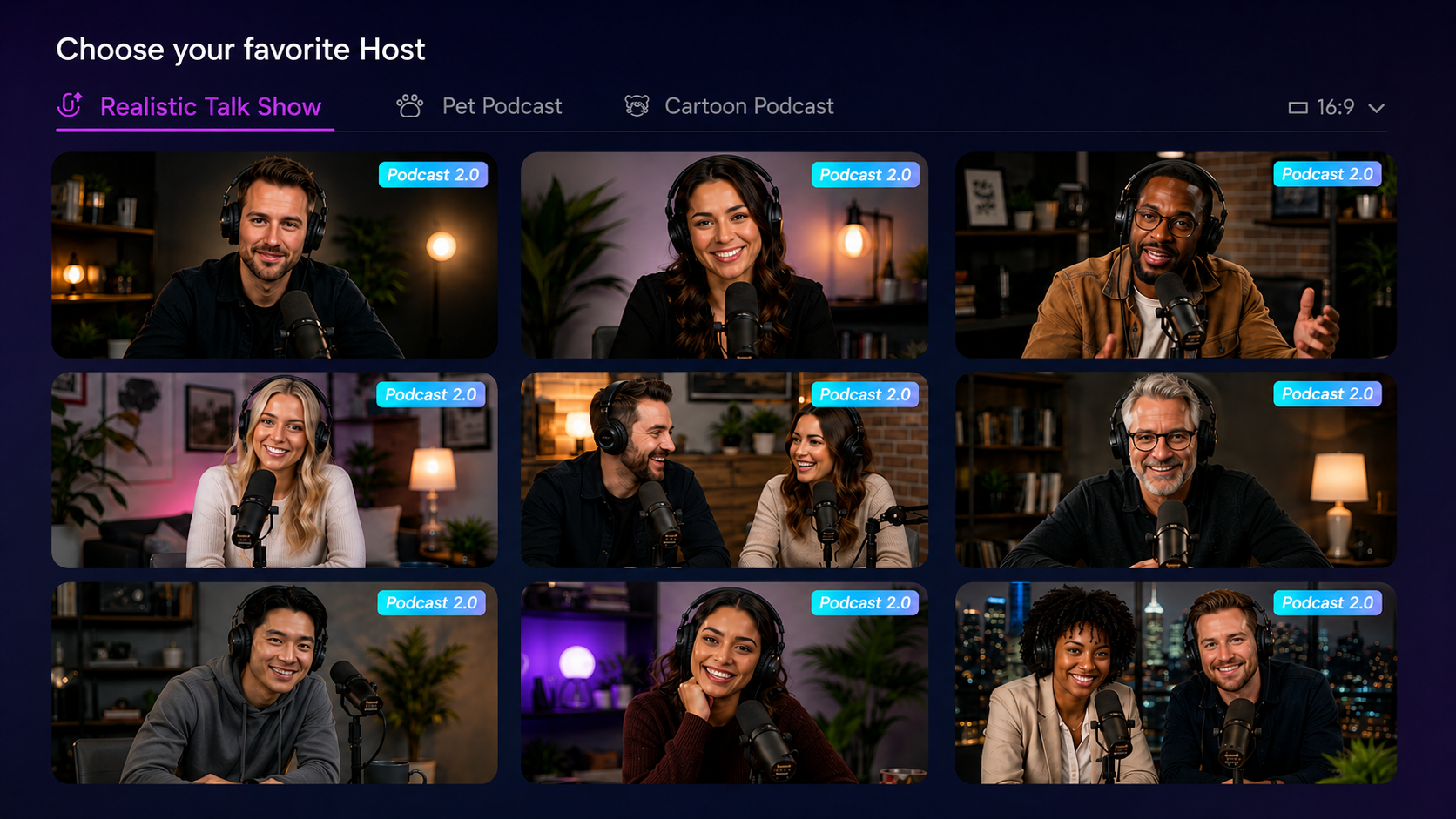 Select AI voices