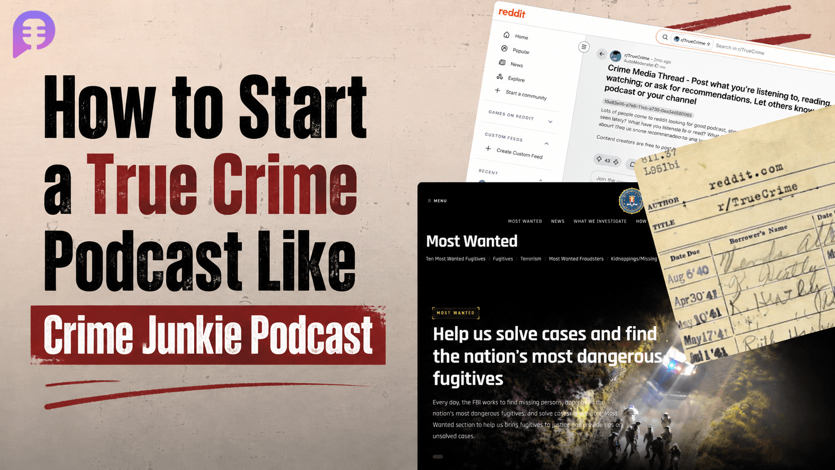 How to Start a True Crime Podcast Like Crime Junkie Podcast