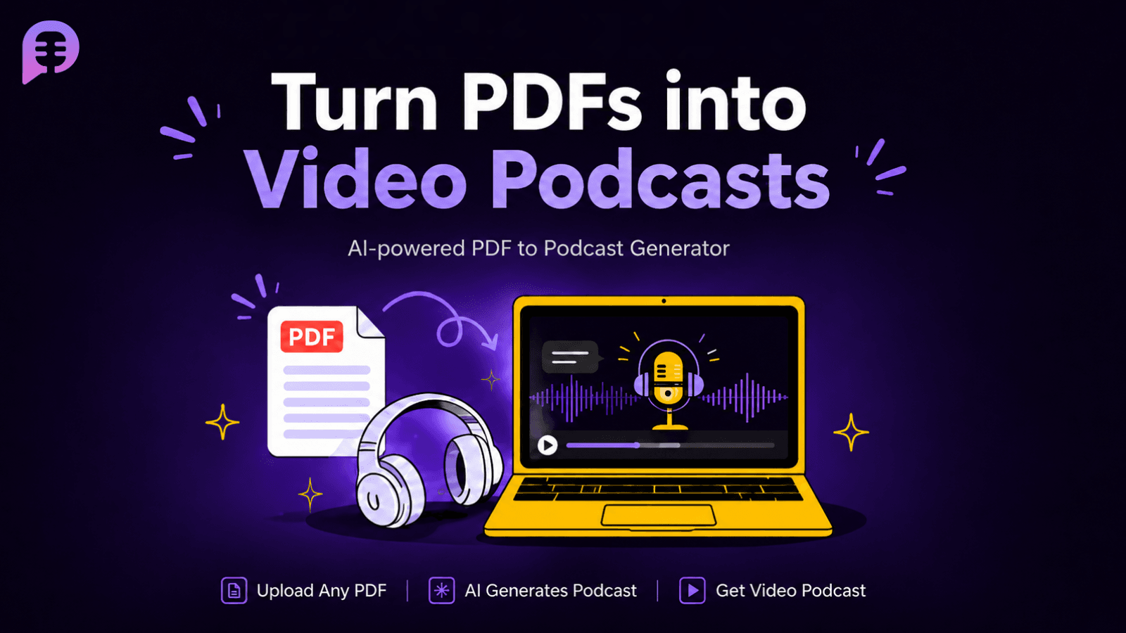 PDF to Video Podcast Generator: How to Turn a PDF into a Video