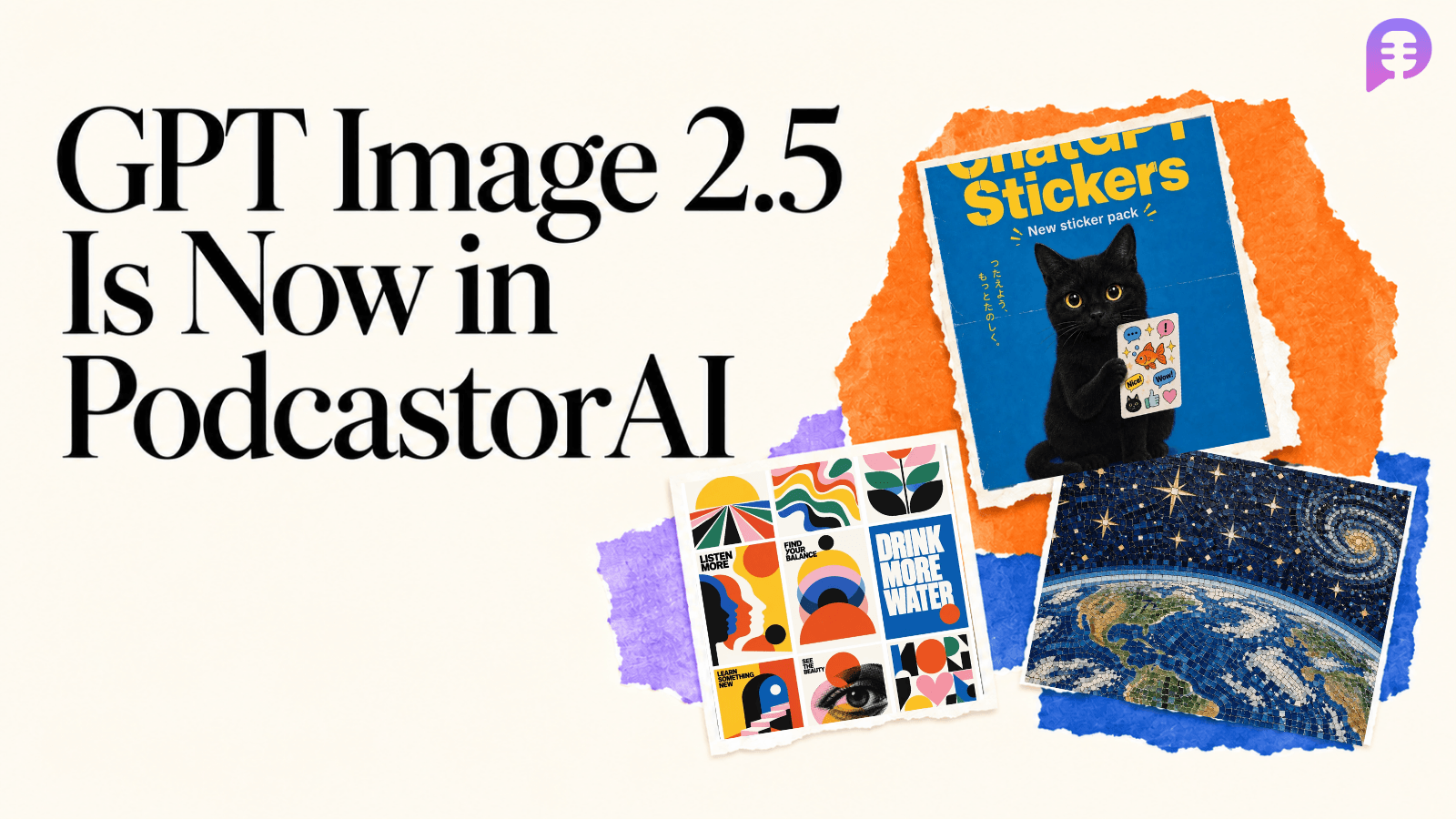 PodcastorAI Adds GPT Image 2.5 for AI Podcast Visuals