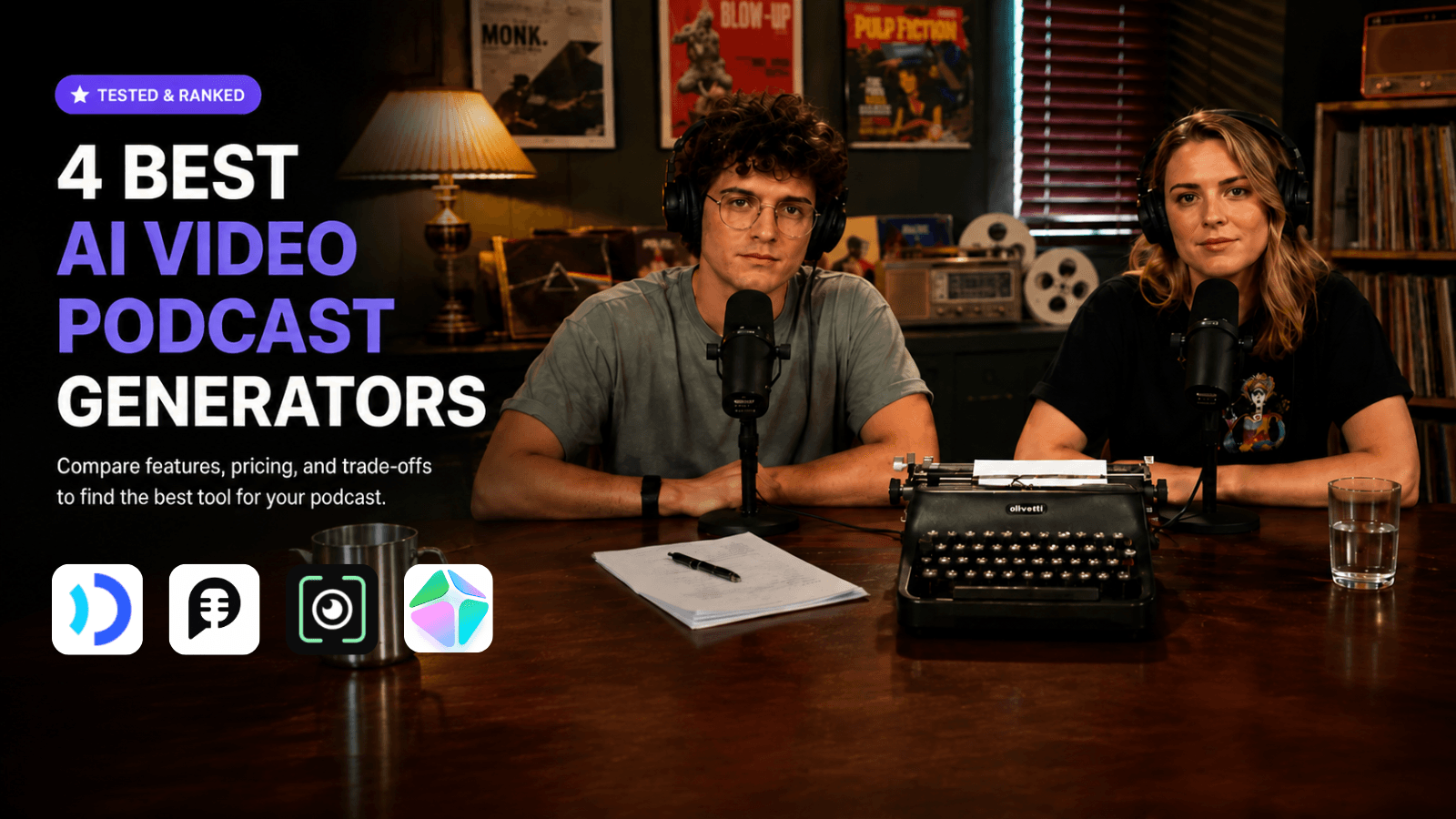 4 Best AI Video Podcast Generator（Tested & Ranked）